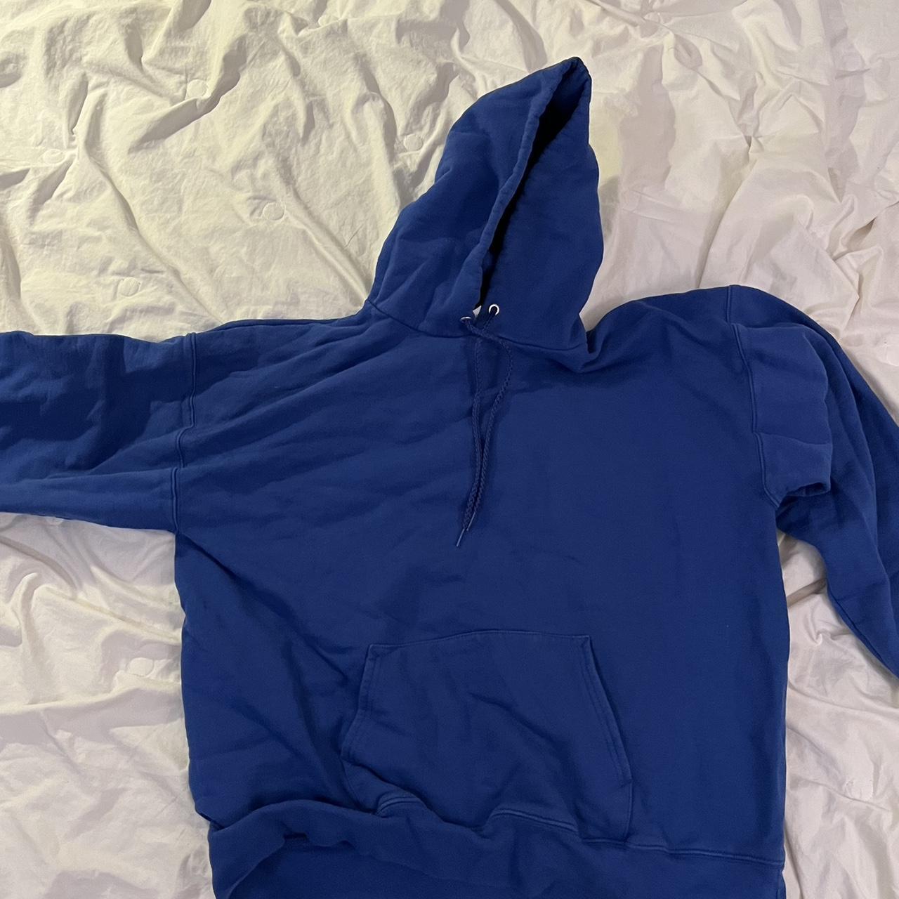 Plain All Blue Hoodie. Comfy and Cozy All blue... - Depop