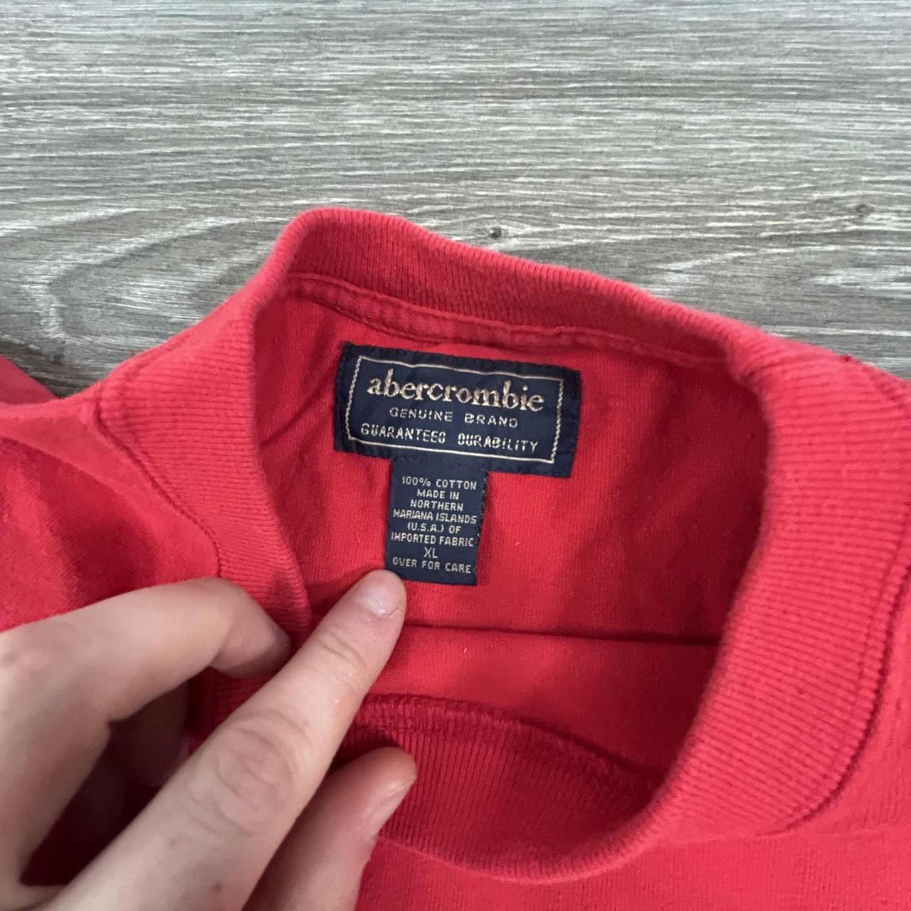 Abercrombie & Fitch Men's T-shirt - Red - XL – Vi… - image 4