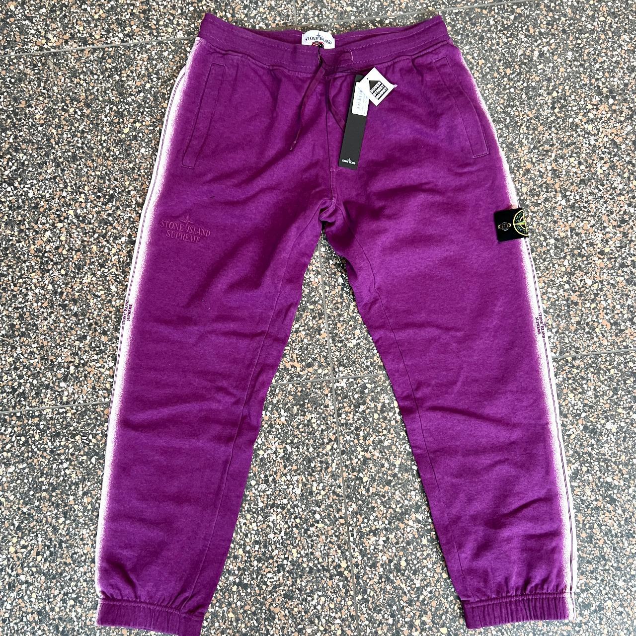 Stone Island Men's Purple Joggers-tracksuits | Depop