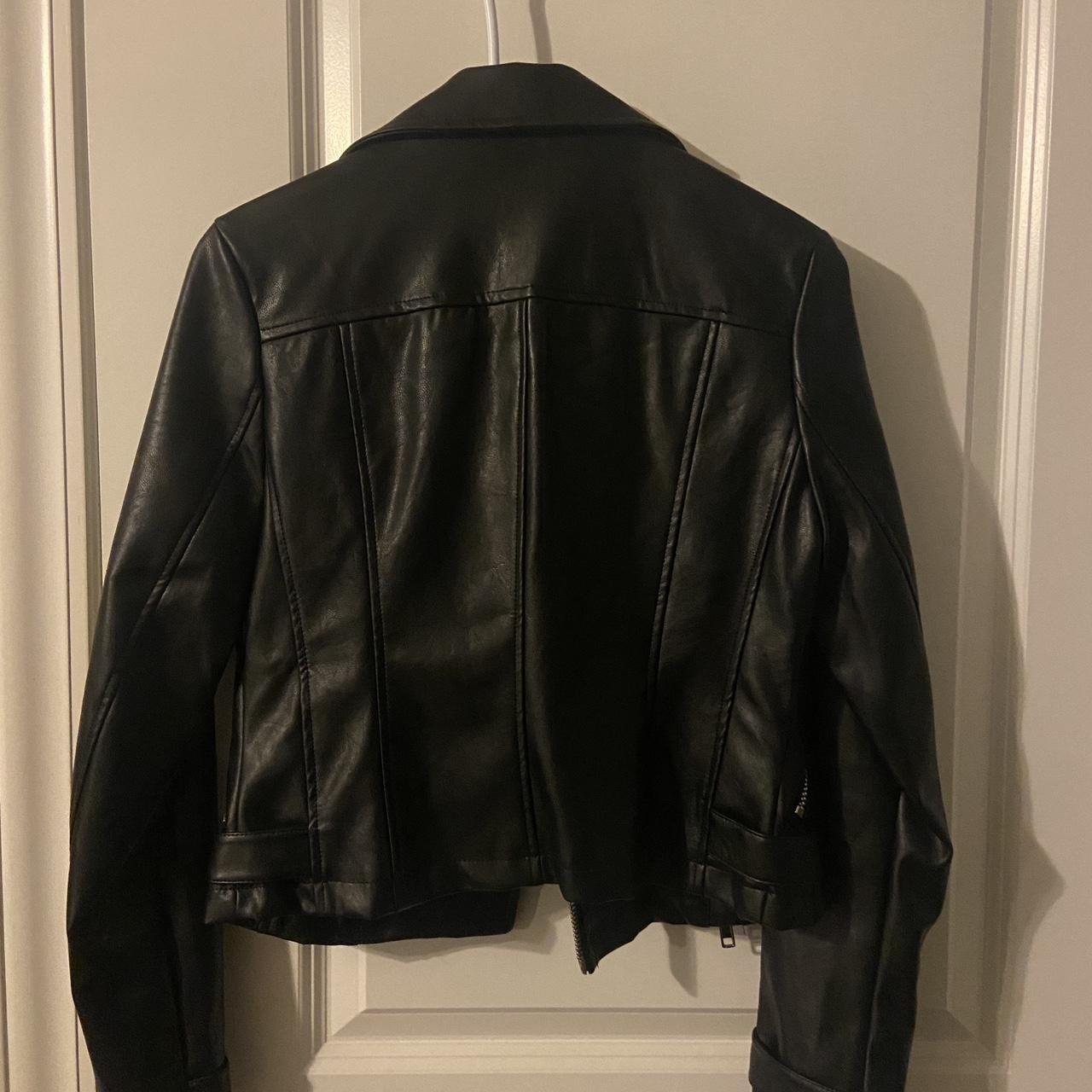 Princess Polly Leather Jacket - size 2 Worn once,... - Depop