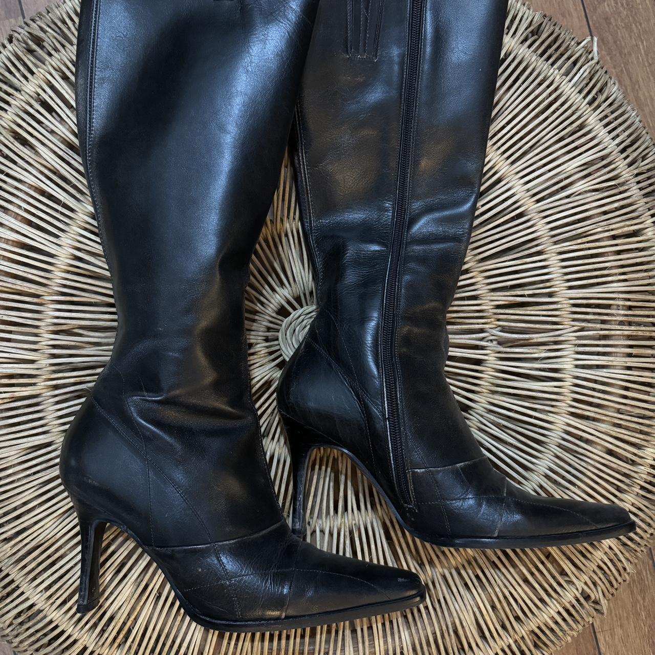 Leather Boots Buffalo Vintage Stiefel Buffalo Plateaustiefel 36/37