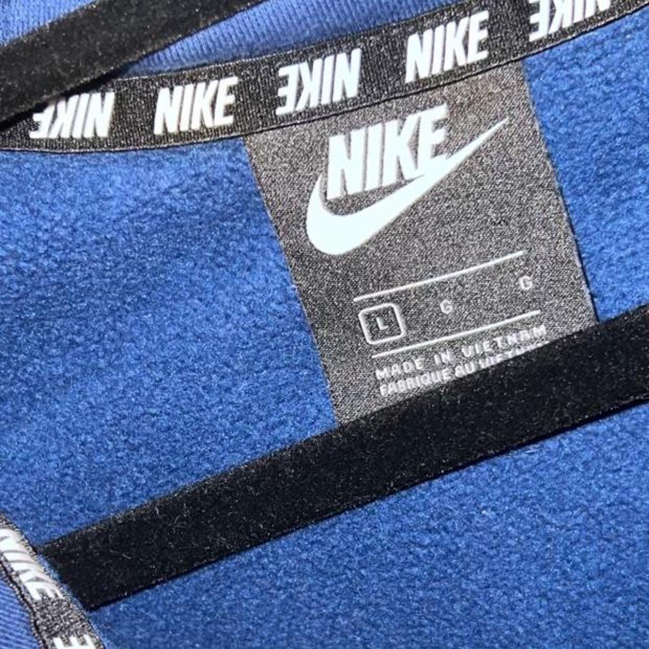 Nike Men's Blue and Navy Hoodie | Depop