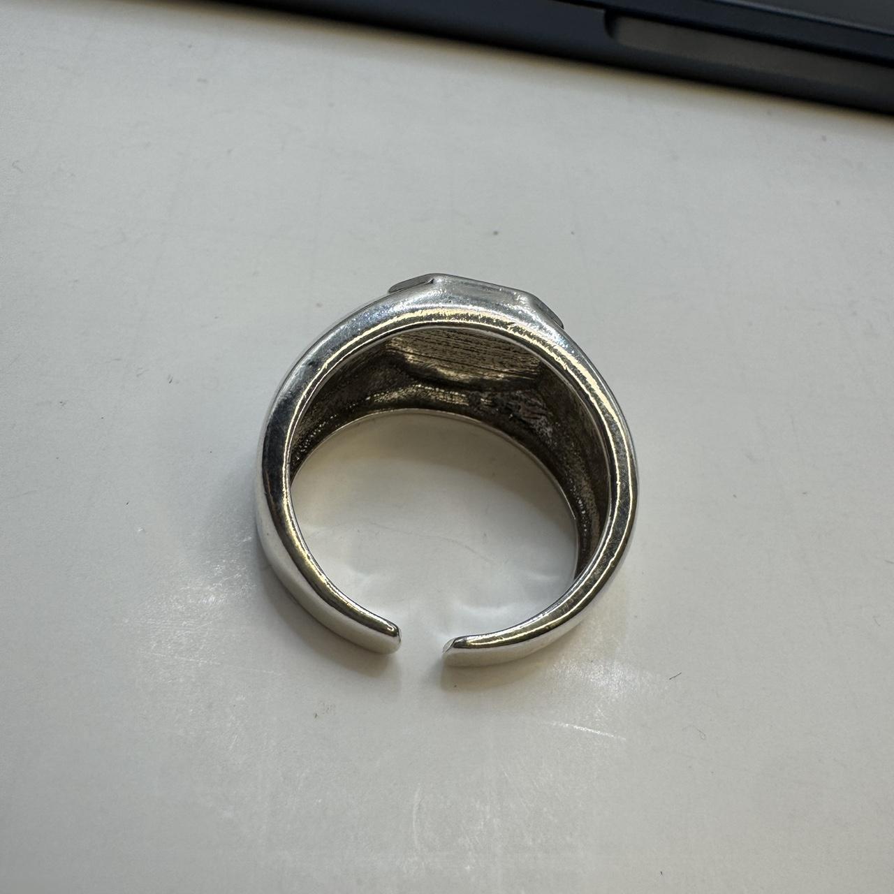 Men's Ring - Silver – Silver adjustable eye ring … - image 5