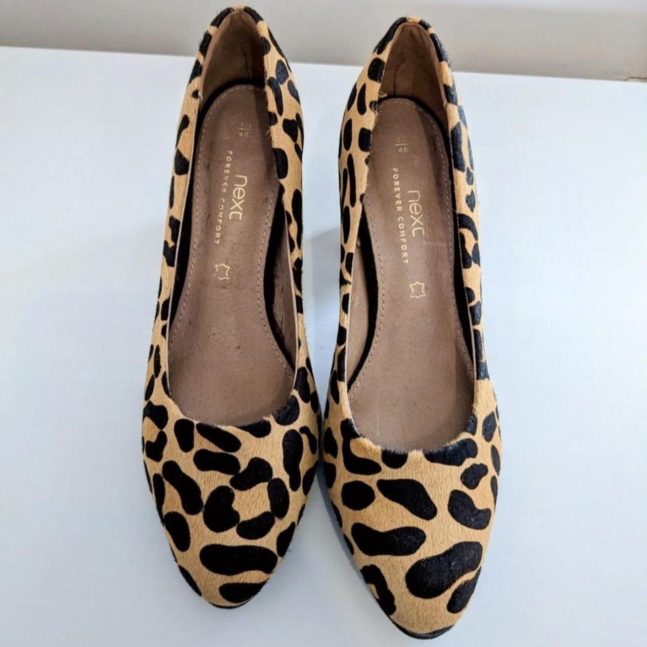 Next court shoes. High heels. Leopard print design.... - Depop