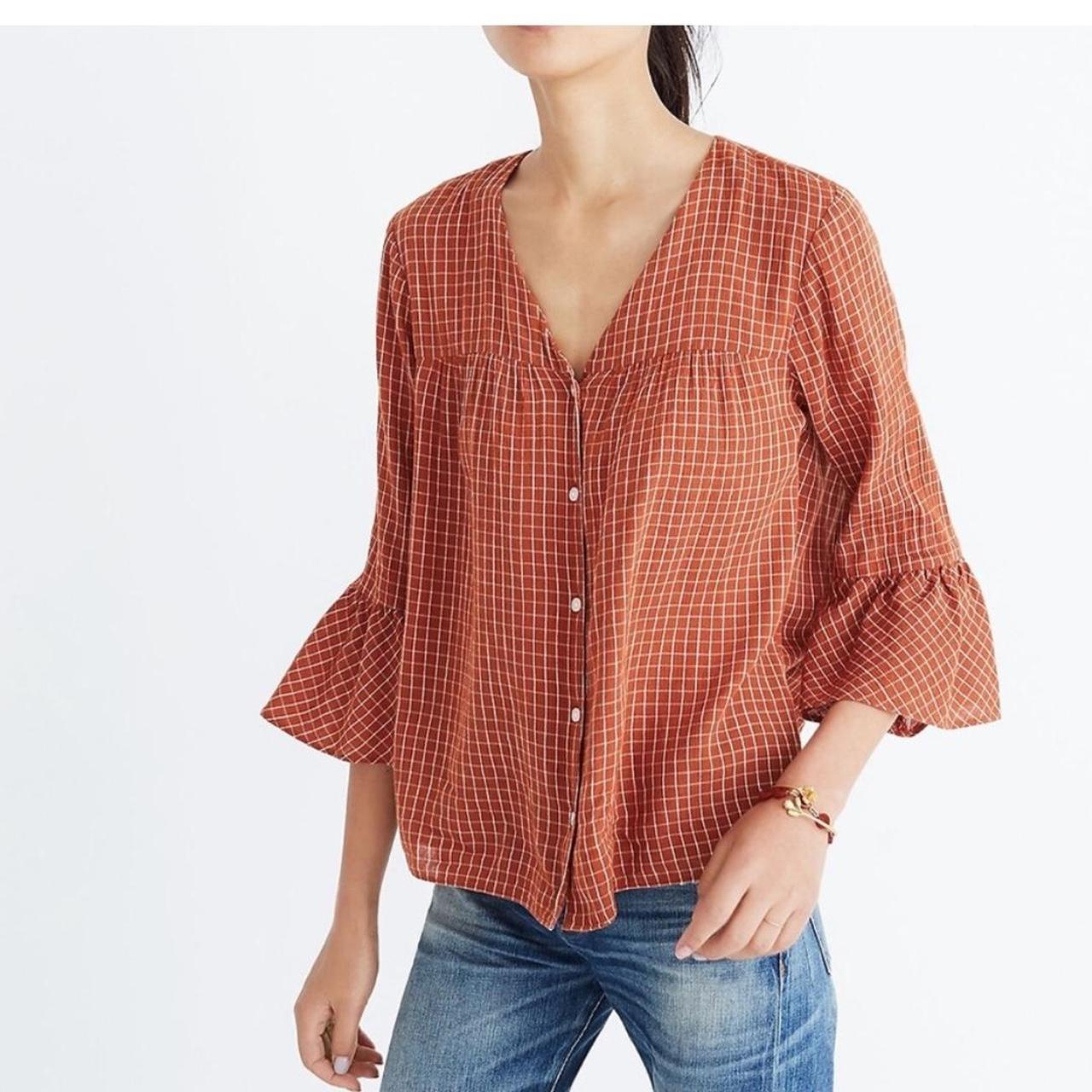 madewell veranda bell sleeve shirt