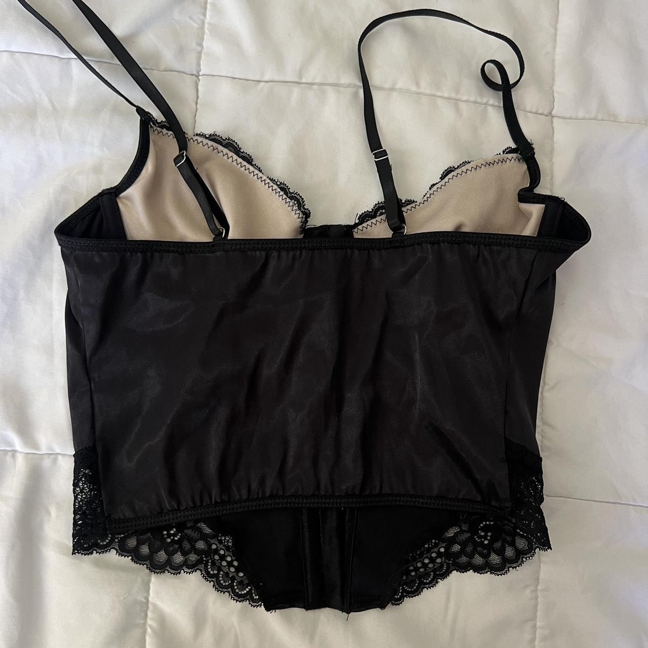 black & nude corset from shein size medium never... - Depop