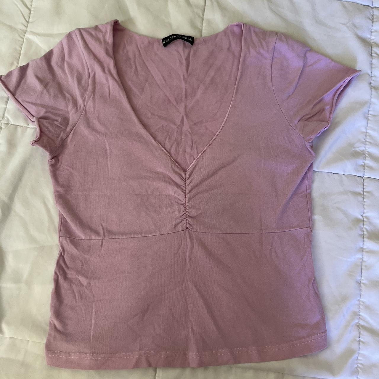 pink brandy gina top one size noticeably worn and... Depop