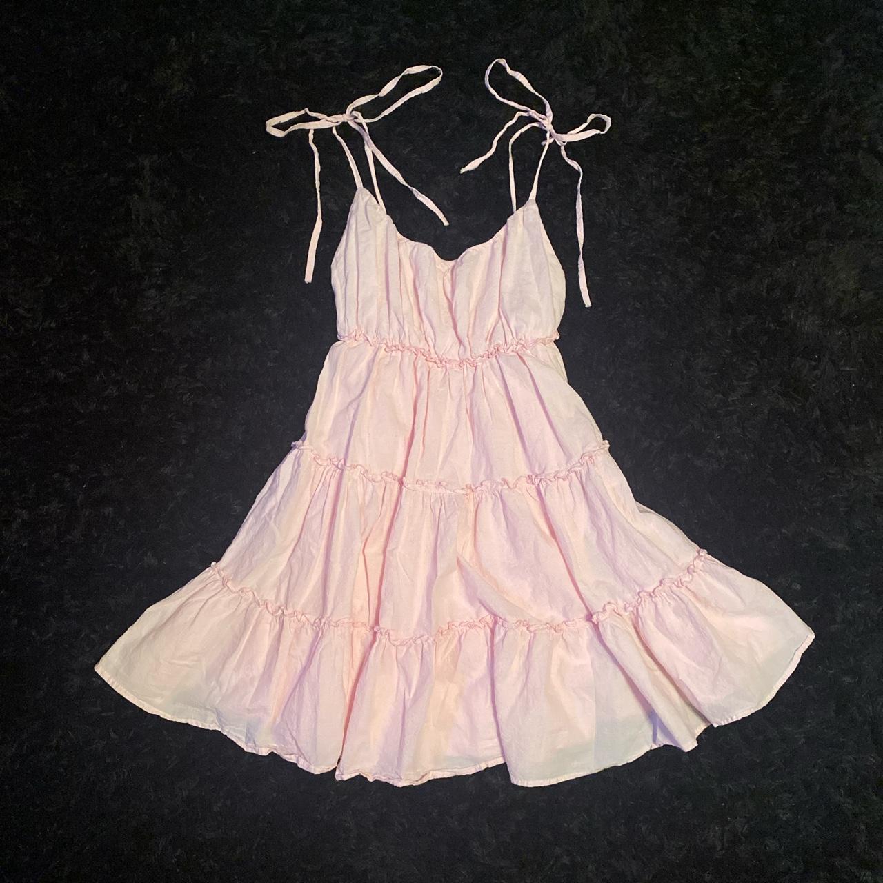 super cute baby pink girly mini sleeveless babydoll... - Depop