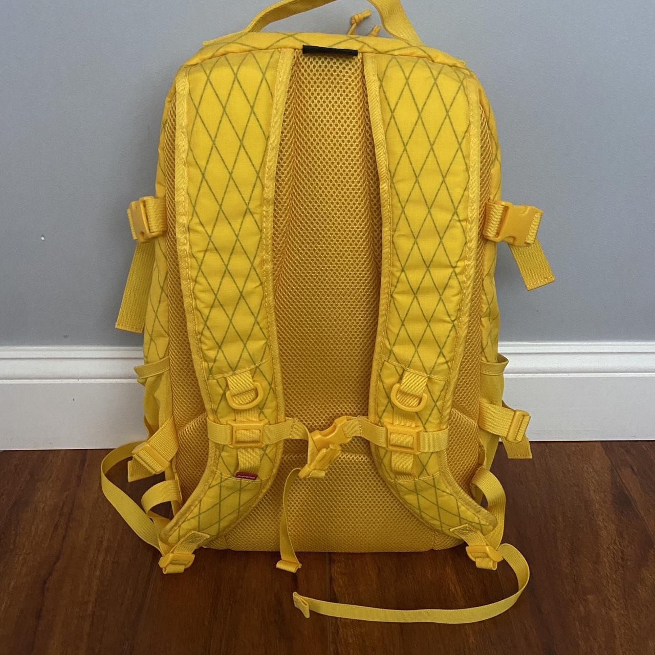 Yellow Supreme Backpack FW18 - Chain-link style | Depop
