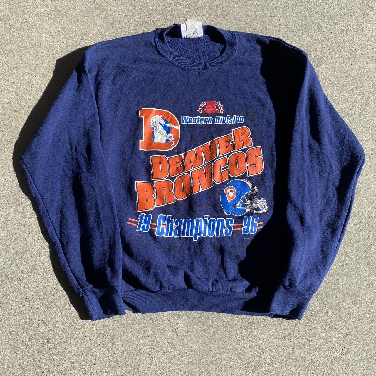 Vintage Denver Broncos Champion Sweatshirt NFL Football 90s – For