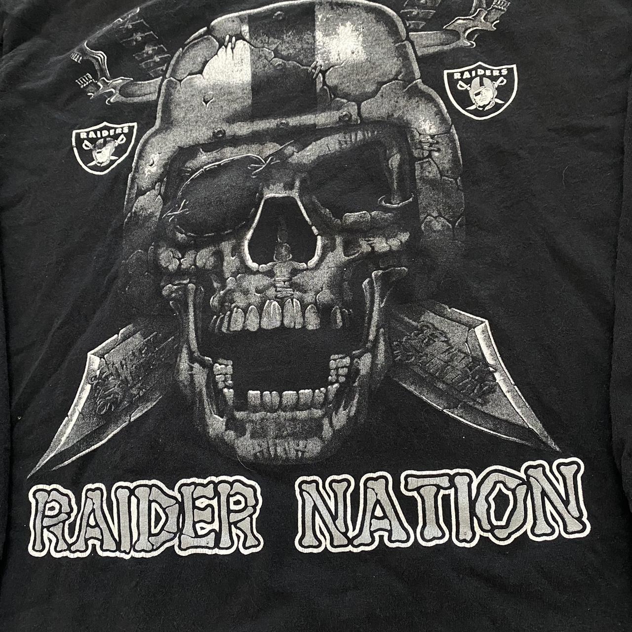 Vintage NFL Raiders Long Sleeve Shirt Size 3XL No - Depop