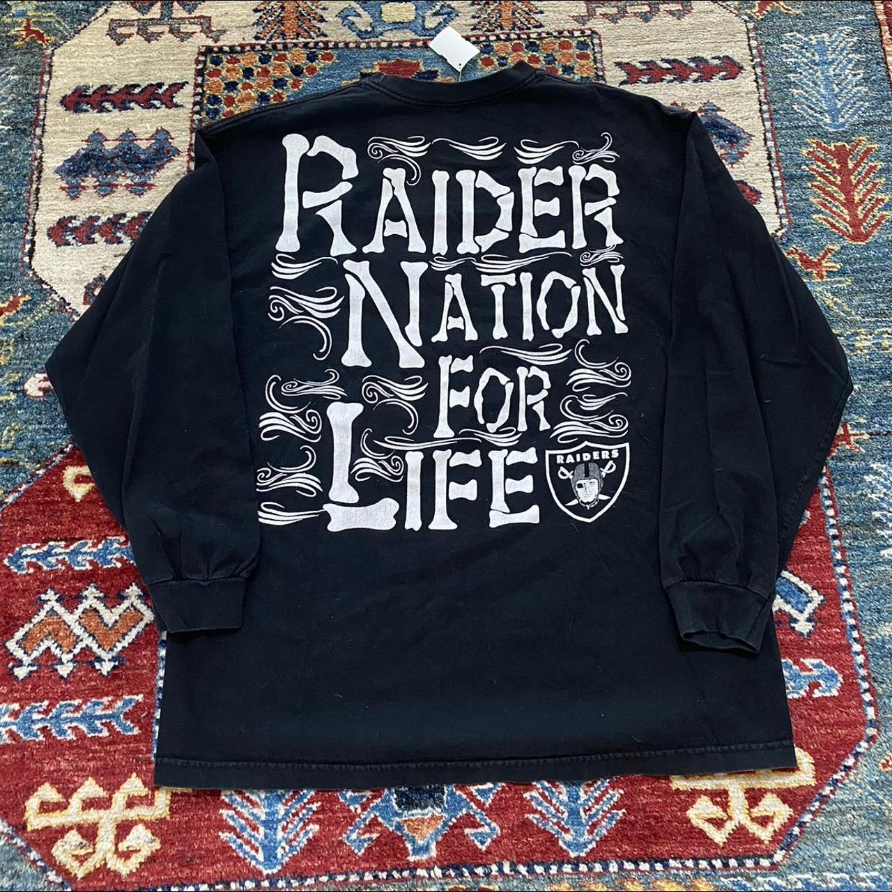 Vintage NFL Raiders Long Sleeve Shirt Size 3XL No - Depop