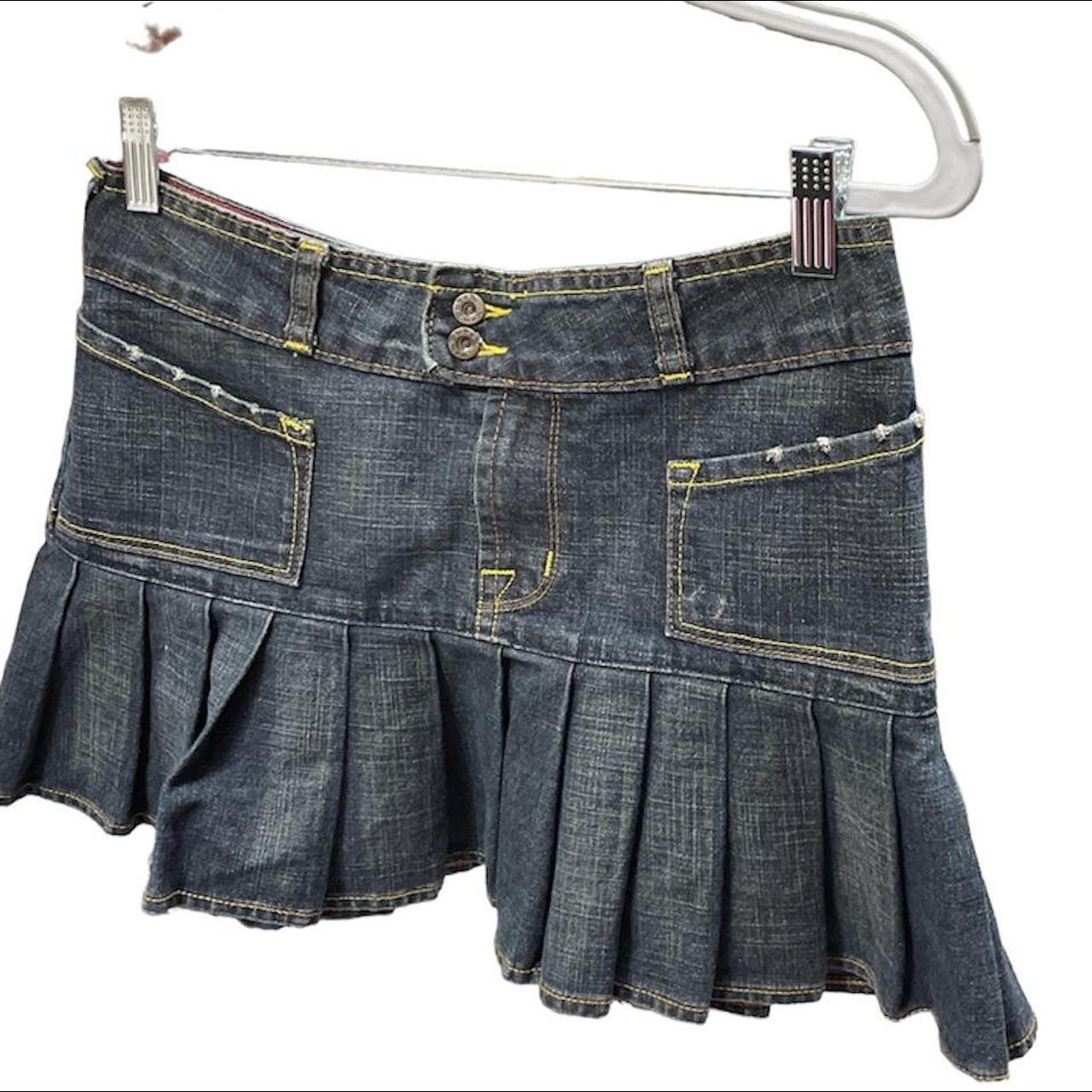 Von Dutch Denim Mini Skirt! Y2K, EARLY 2000’s!!! SO... - Depop