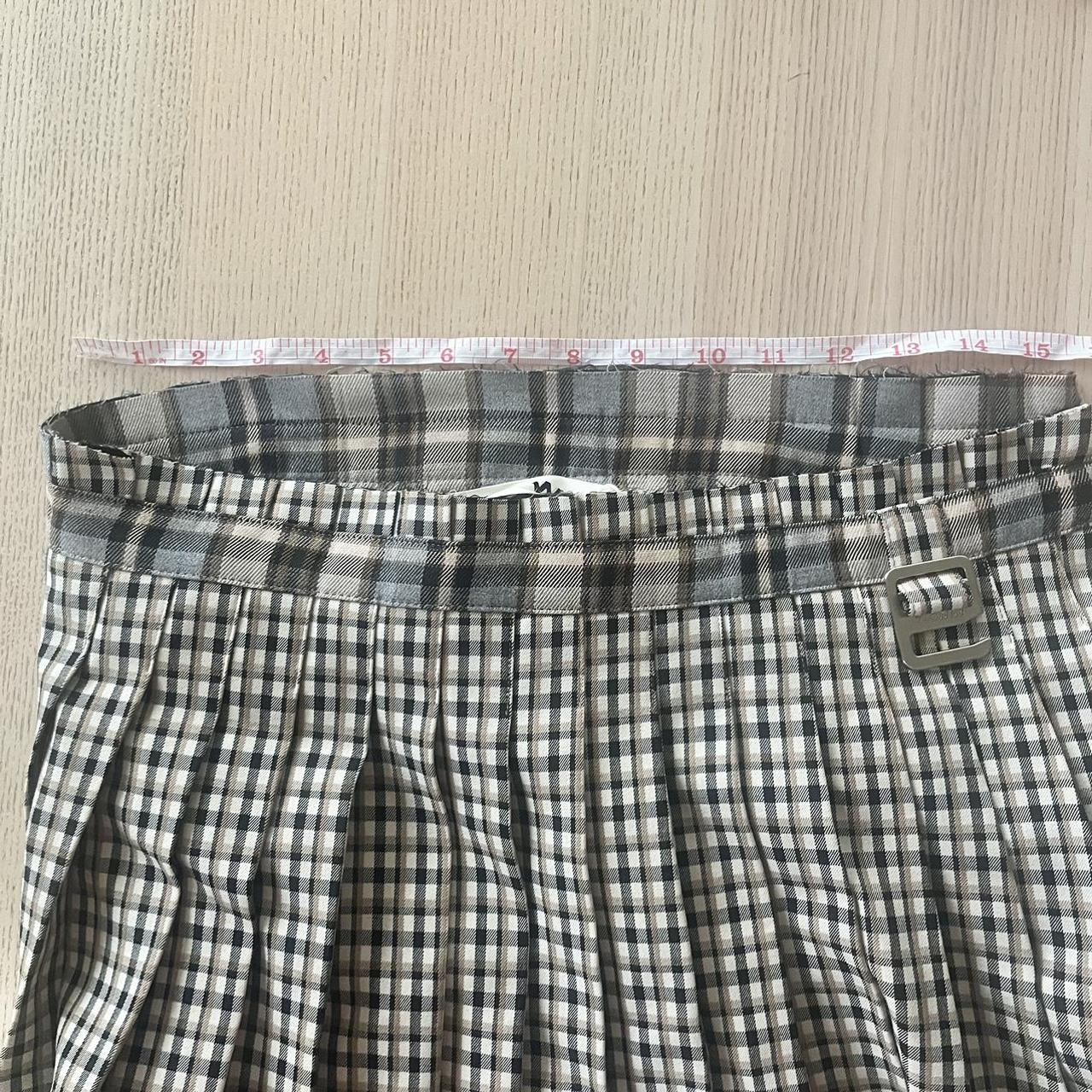 glowny FW 23 Russell plaid mini skirt in brown and... - Depop