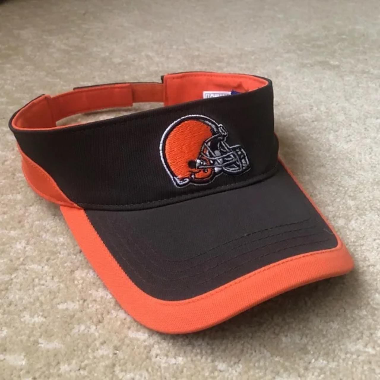 Cleveland Browns NFL Athletic Visor Hat, Authentic - Depop