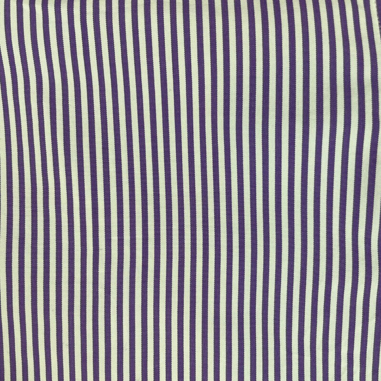 Charvet Men's White and Purple Shirt (6)