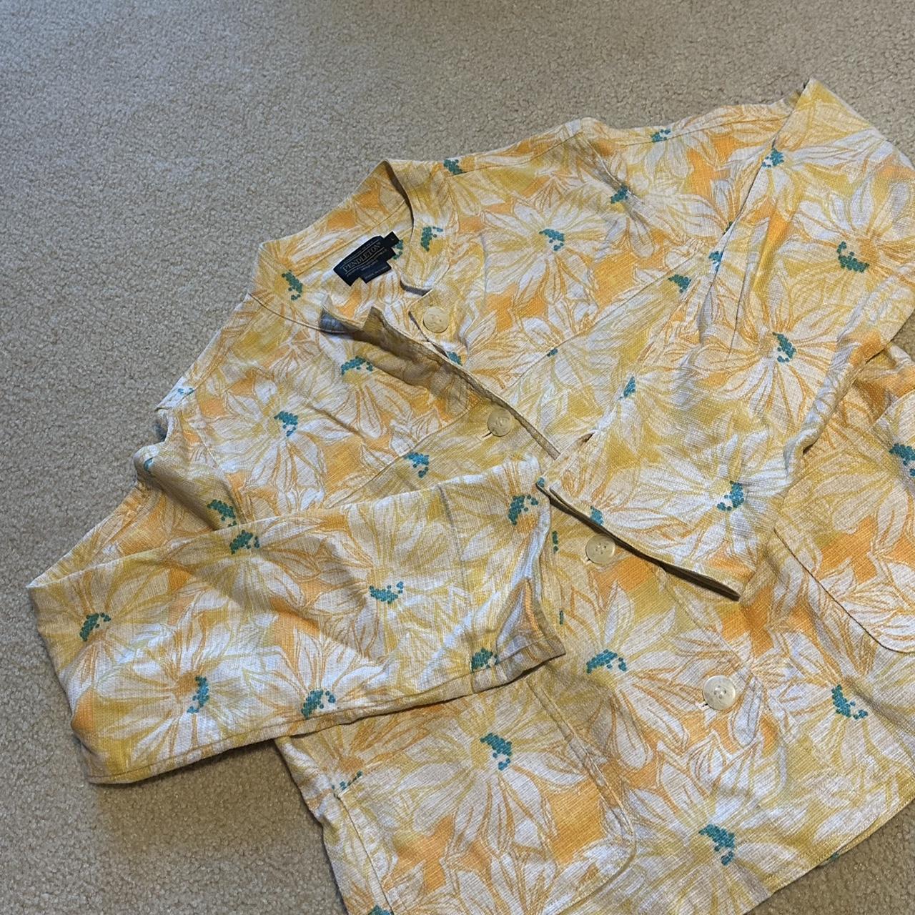 Pendleton Women's Jacket - Yellow/Multi - L – Vin… - image 2