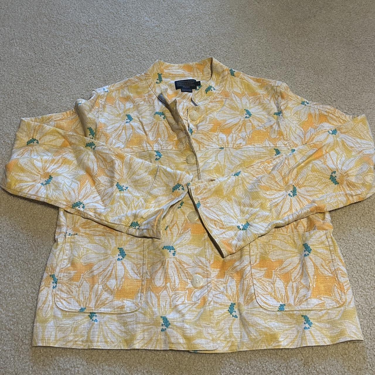 Pendleton Women's Jacket - Yellow/Multi - L – Vin… - image 1