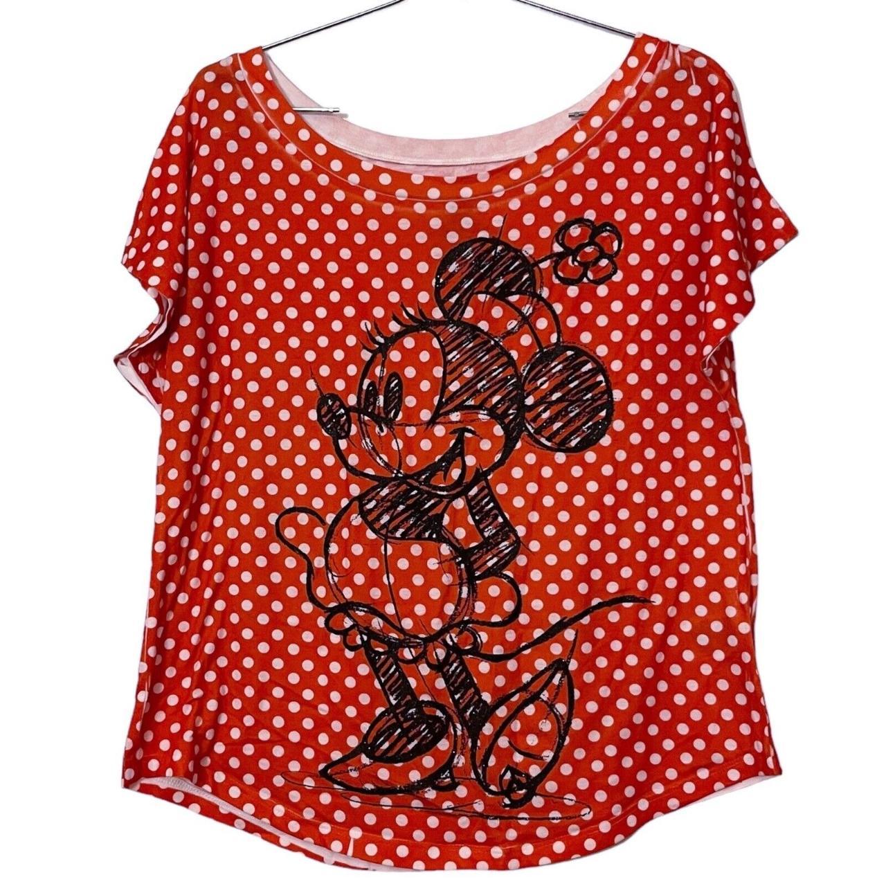 minnie mouse polka dot shirt womens