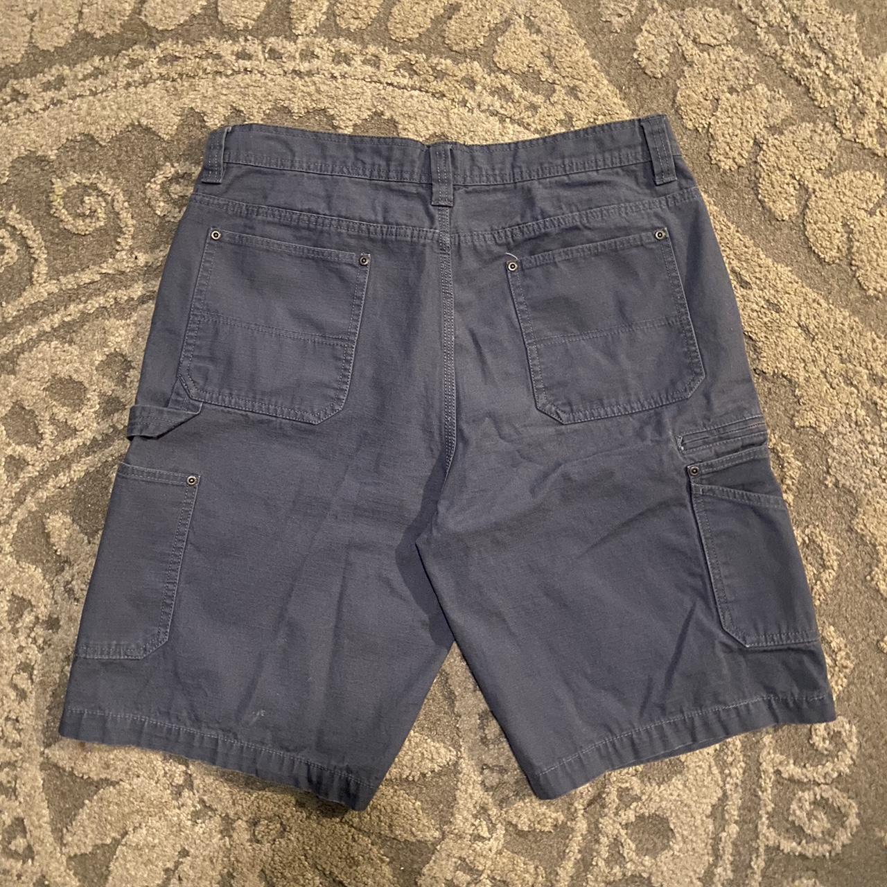 Blue Schmidt carpenter/cargo shorts Size: 36 - Depop