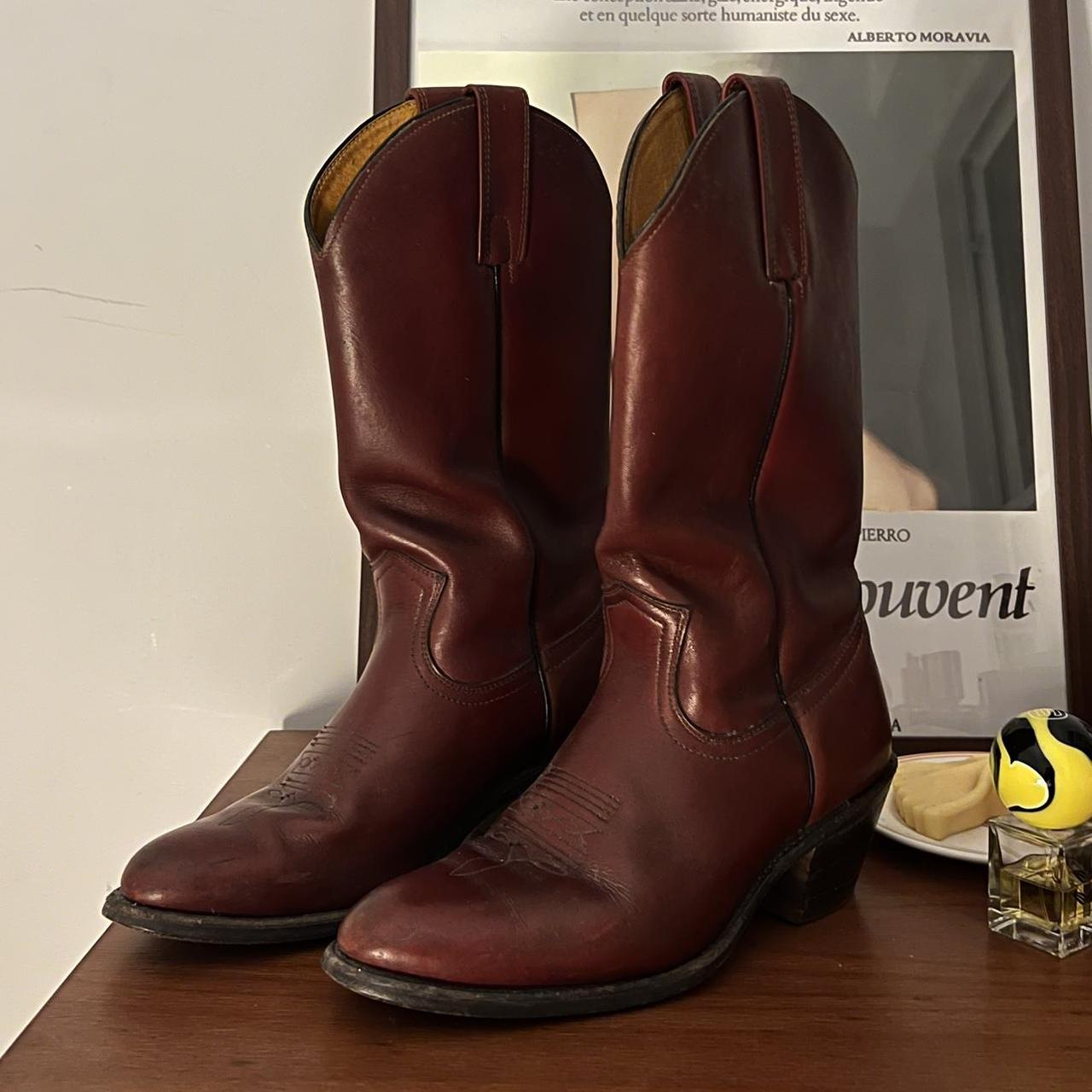 frye burgundy boots