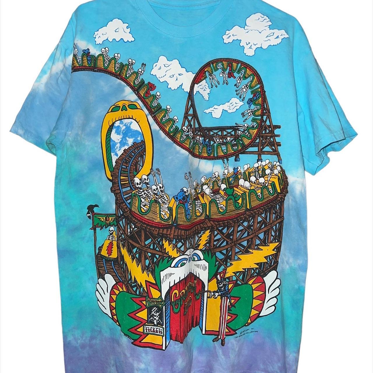 Grateful Dead Roller coaster 1993 reprint “Misprint” | Depop Grateful Dead Roller coaster 1993 reprint “Misprint” | Depop