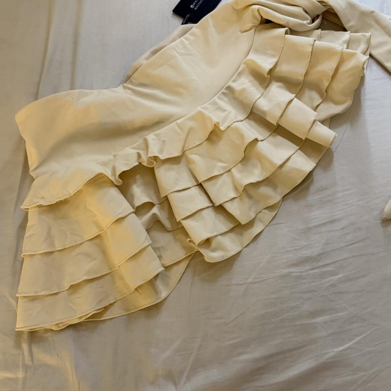 White Fox Boutique Women's Skirt - Cream/Yellow -… - image 2
