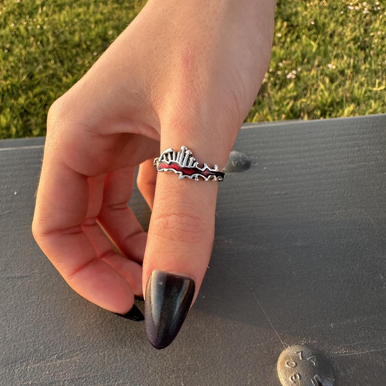 Women's Ring - Silver – Silver gothic ring #gothi… - image 2