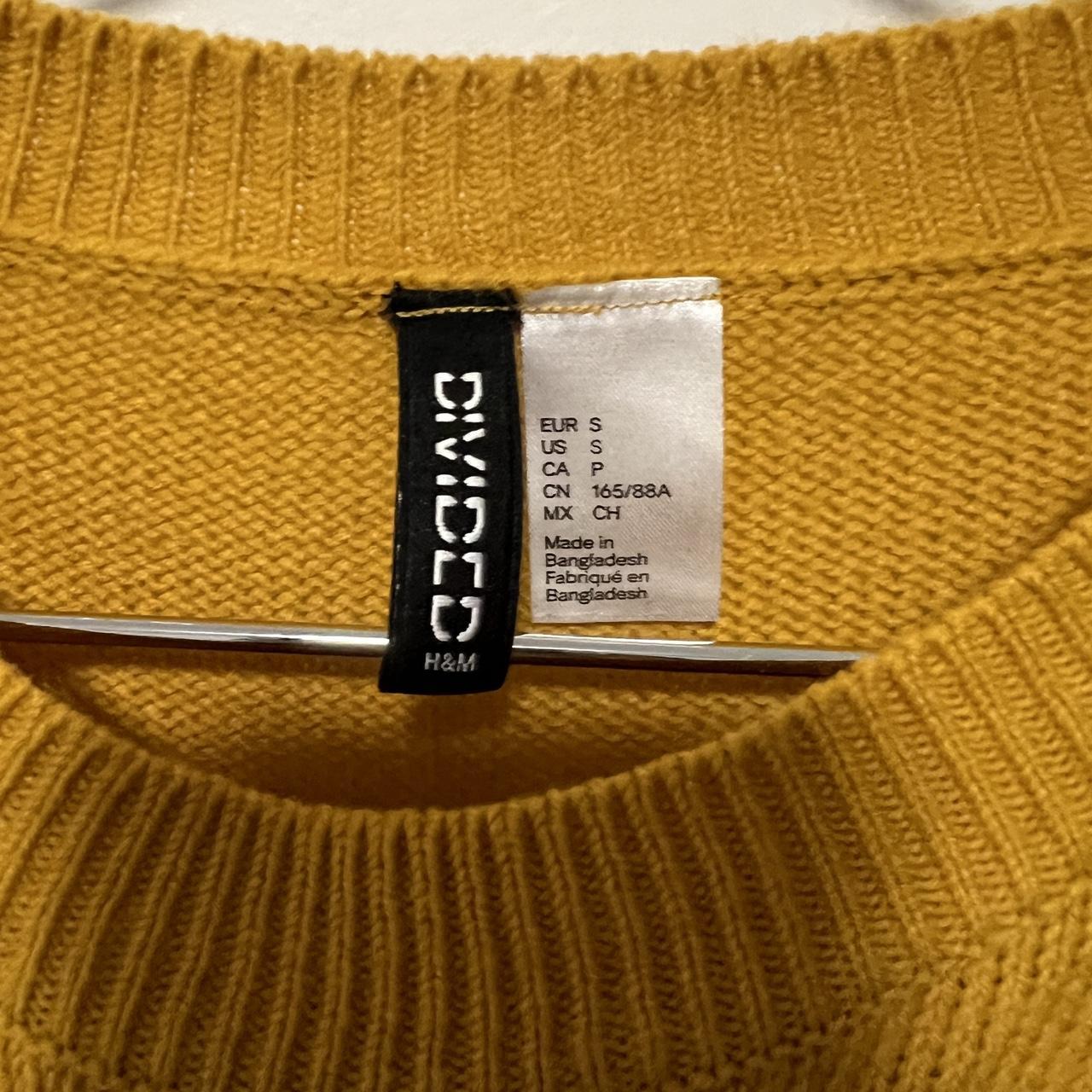 H and clearance m mustard jumper