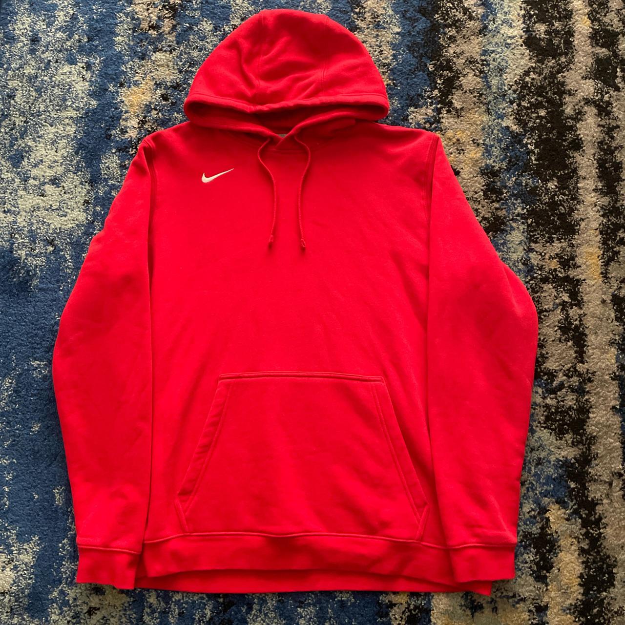 mens nike red hoodie