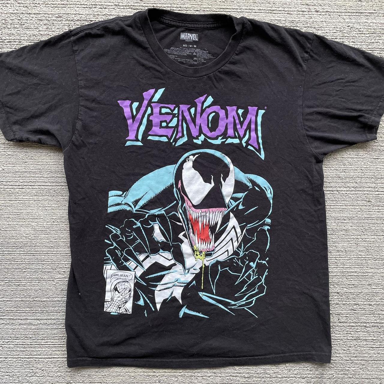 Marvel Men's Purple and Black Shirt | Depop