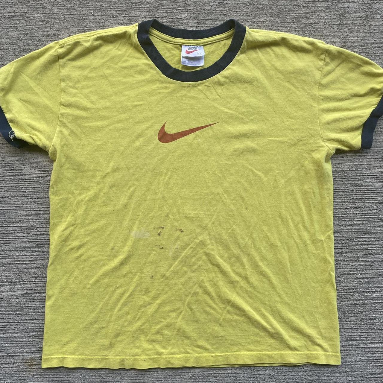 90s vintage Nike ringer T Shirt Just Do It hit on... - Depop