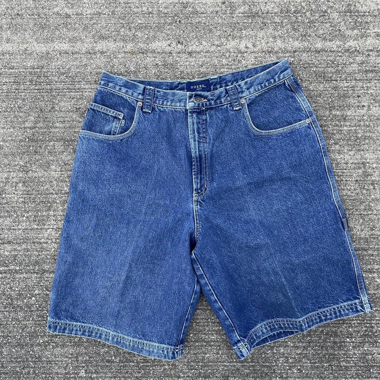 Y2K vintage skater carpenter denim shorts denim jean... - Depop