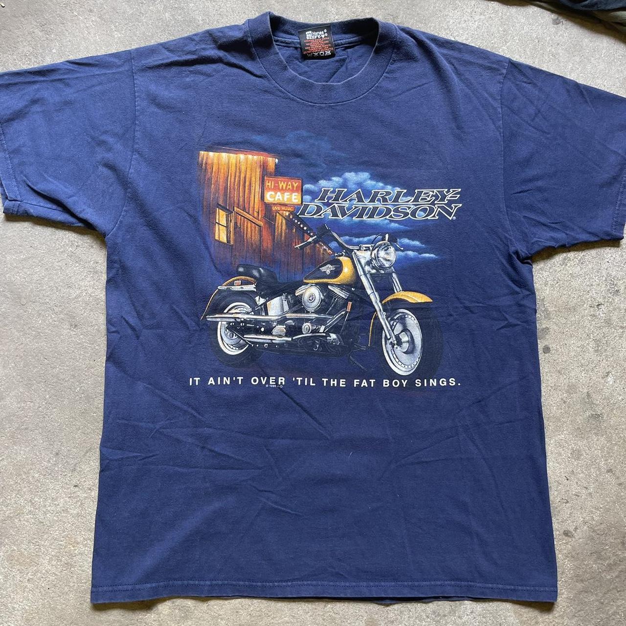 Harley fatboy t online shirt