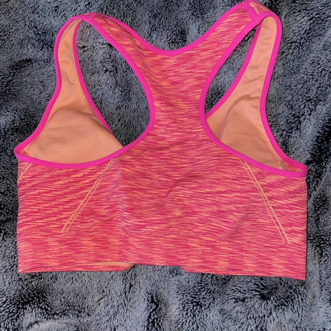 Avia Women's Pink and Orange Bra | Depop