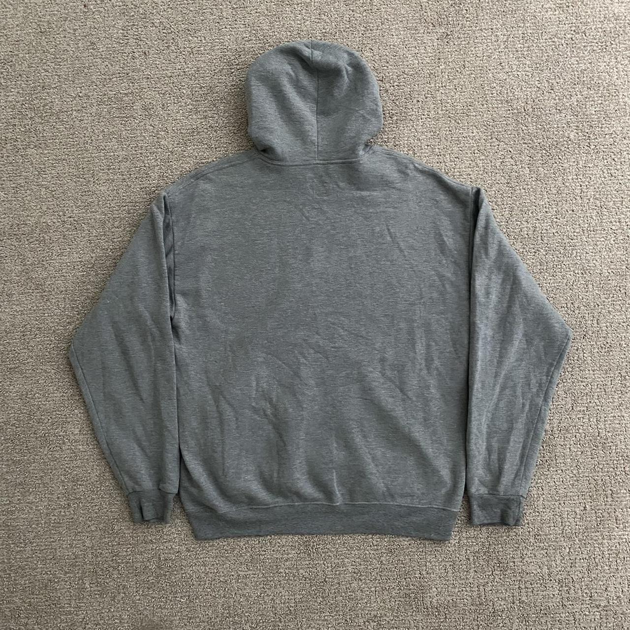 Basic Essential Grey Fruit of the Loom Hoodie Unisex... - Depop