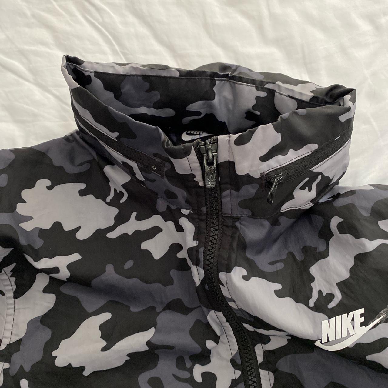 Nike white camo online jacket