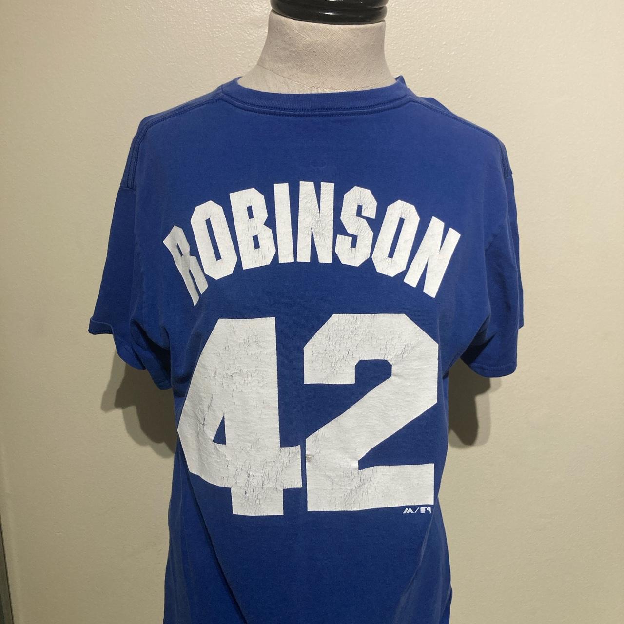 Majestic LA Dodgers Jackie Robison #42 Jersey Size - Depop