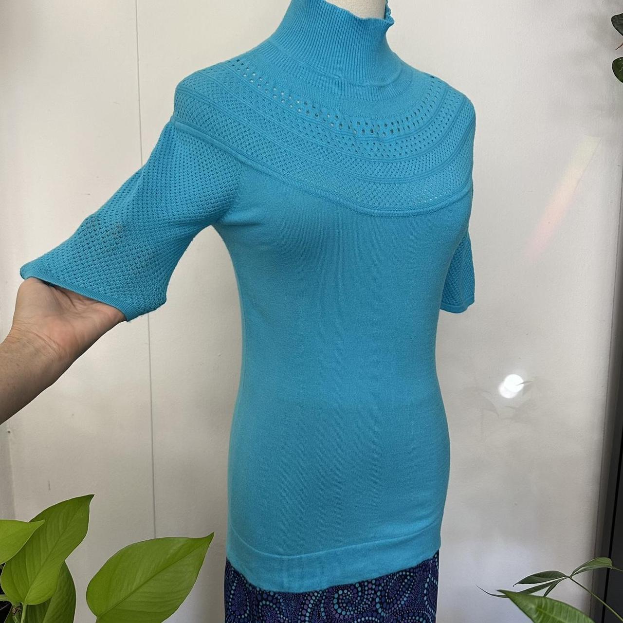 Cache Women's Sweater - Blue - M – Cache, size me… - image 2