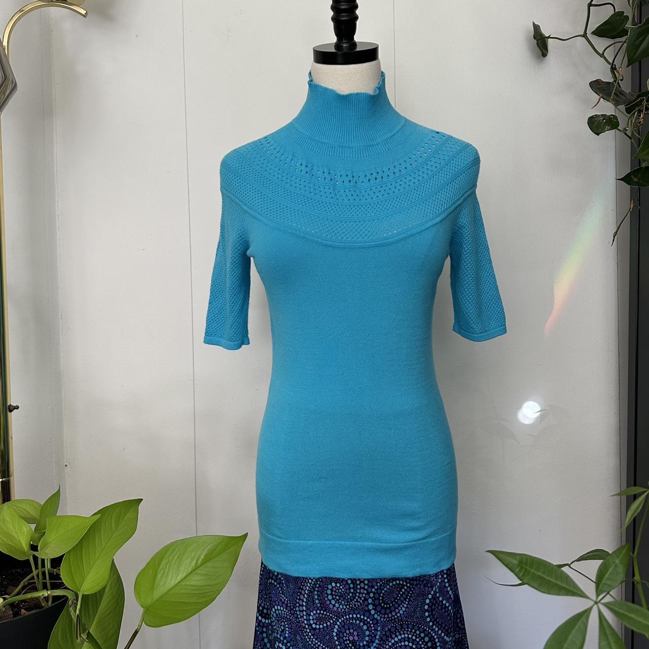 Cache Women's Sweater - Blue - M – Cache, size me… - image 1