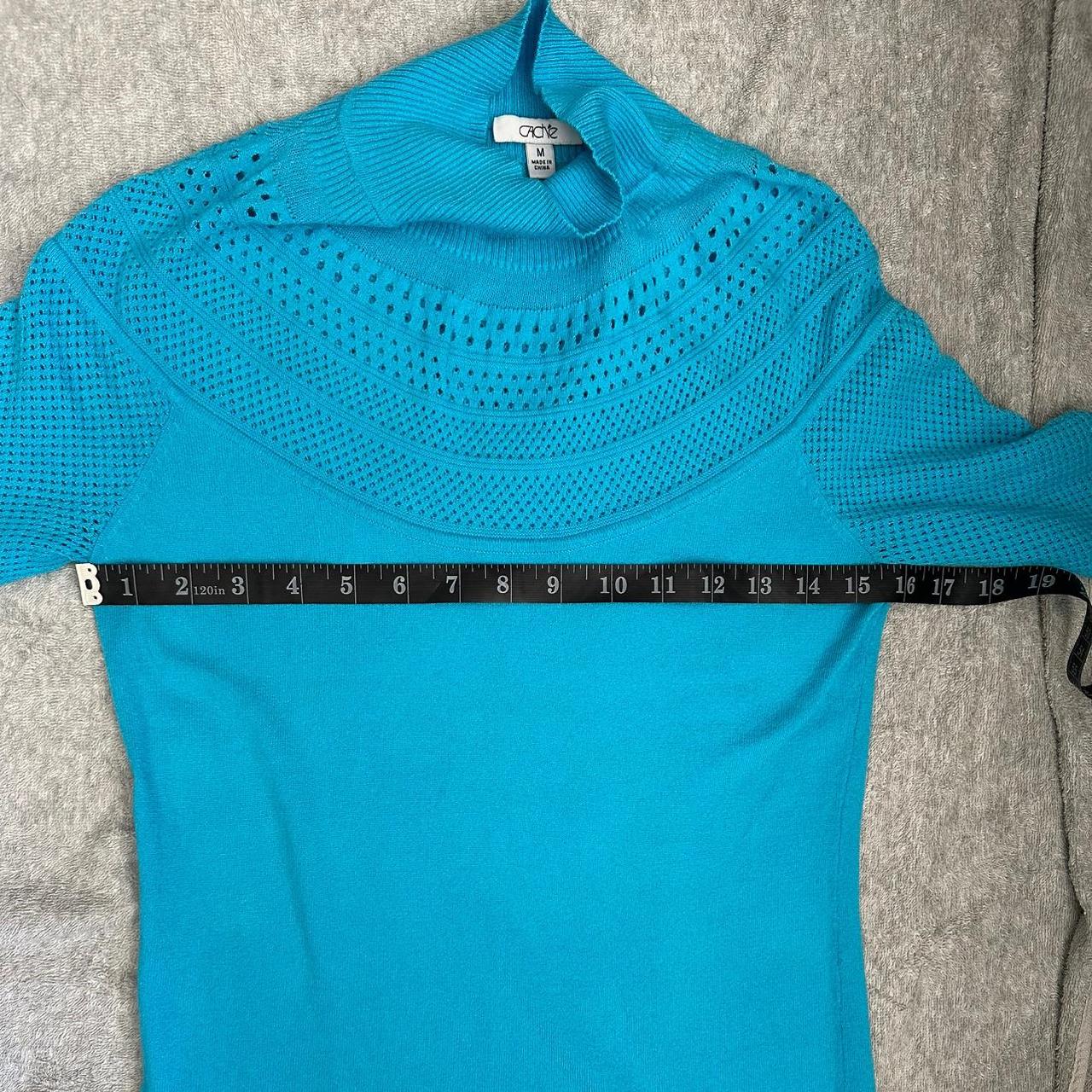 Cache Women's Sweater - Blue - M – Cache, size me… - image 7