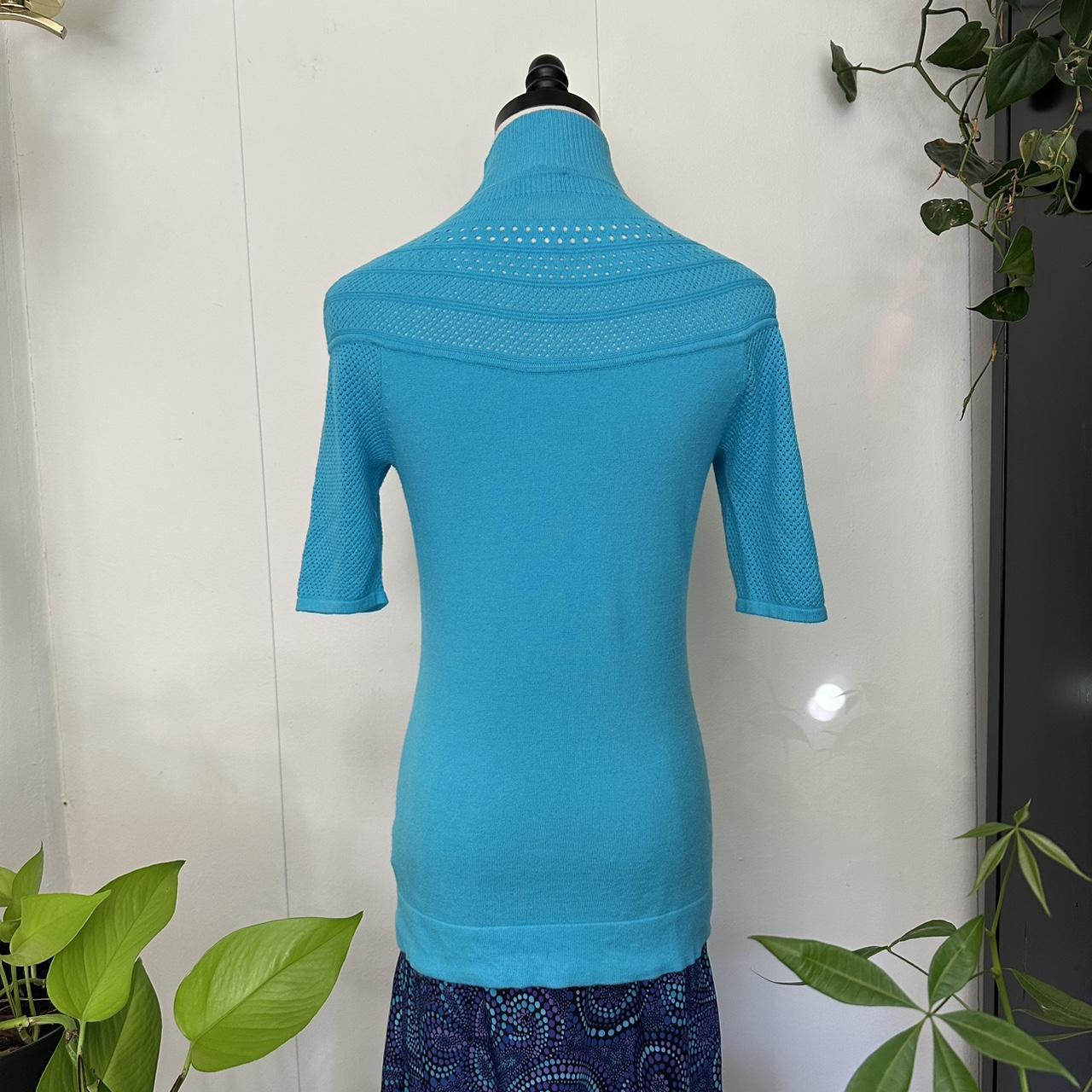 Cache Women's Sweater - Blue - M – Cache, size me… - image 4