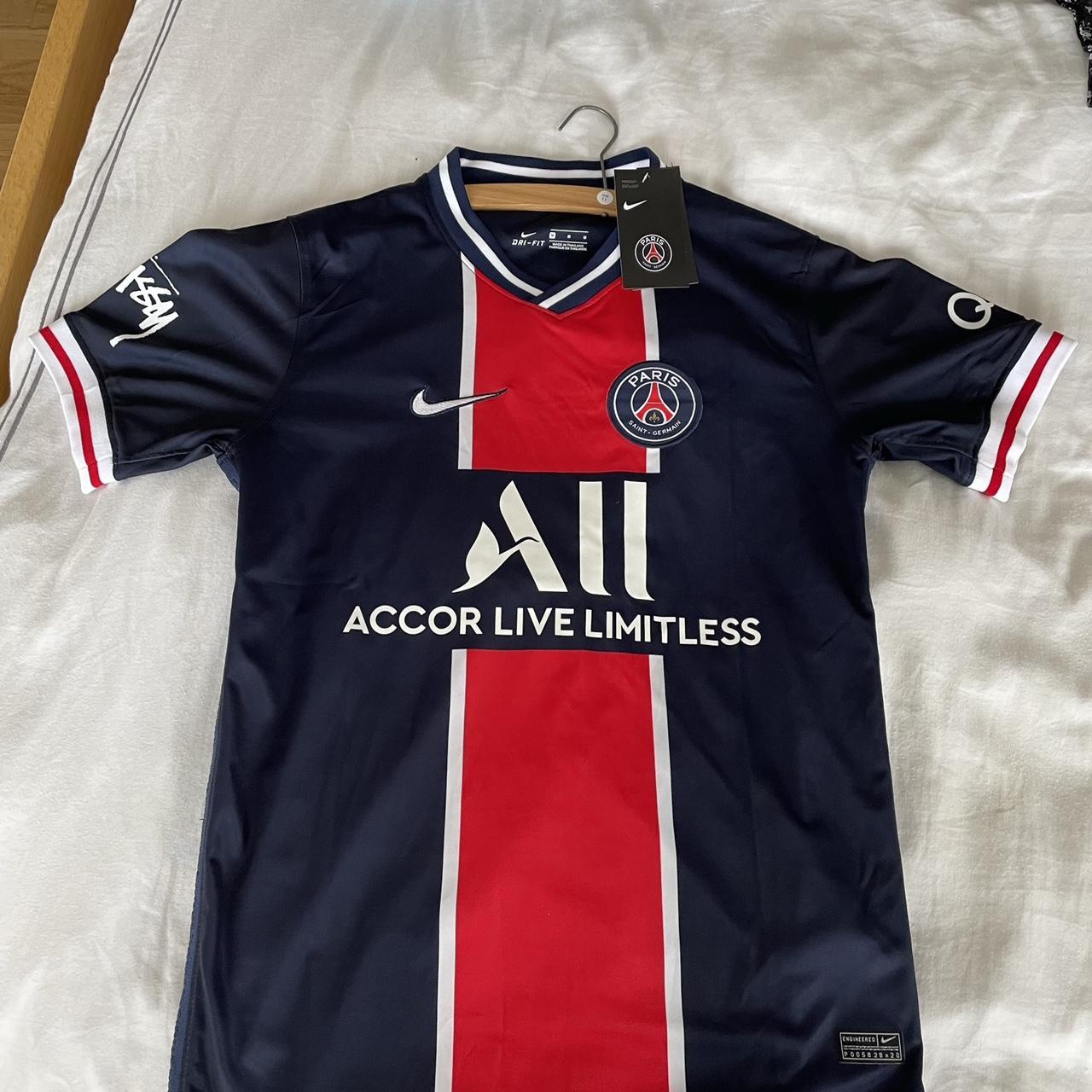 Nike x Stussy PSG Football Shirt Barely worn as too... - Depop