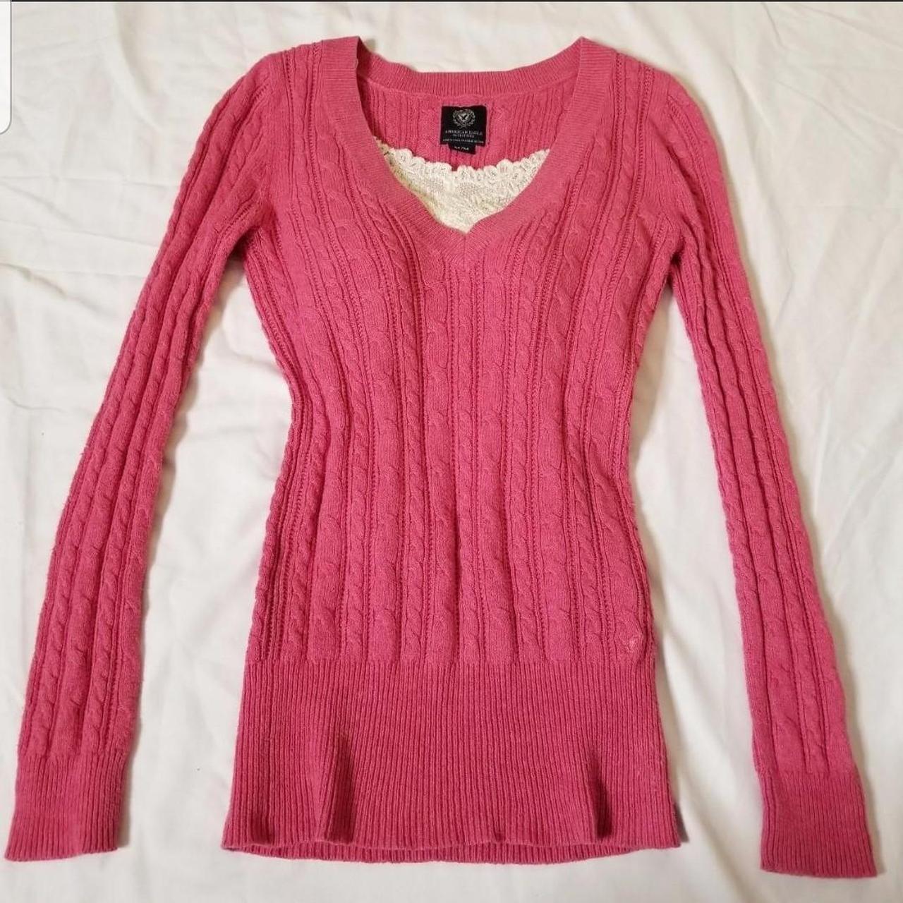 Ameri VINTAGE - A　ameri BACK CABLE KNIT 美品】AMERI BACK CABLE KNIT