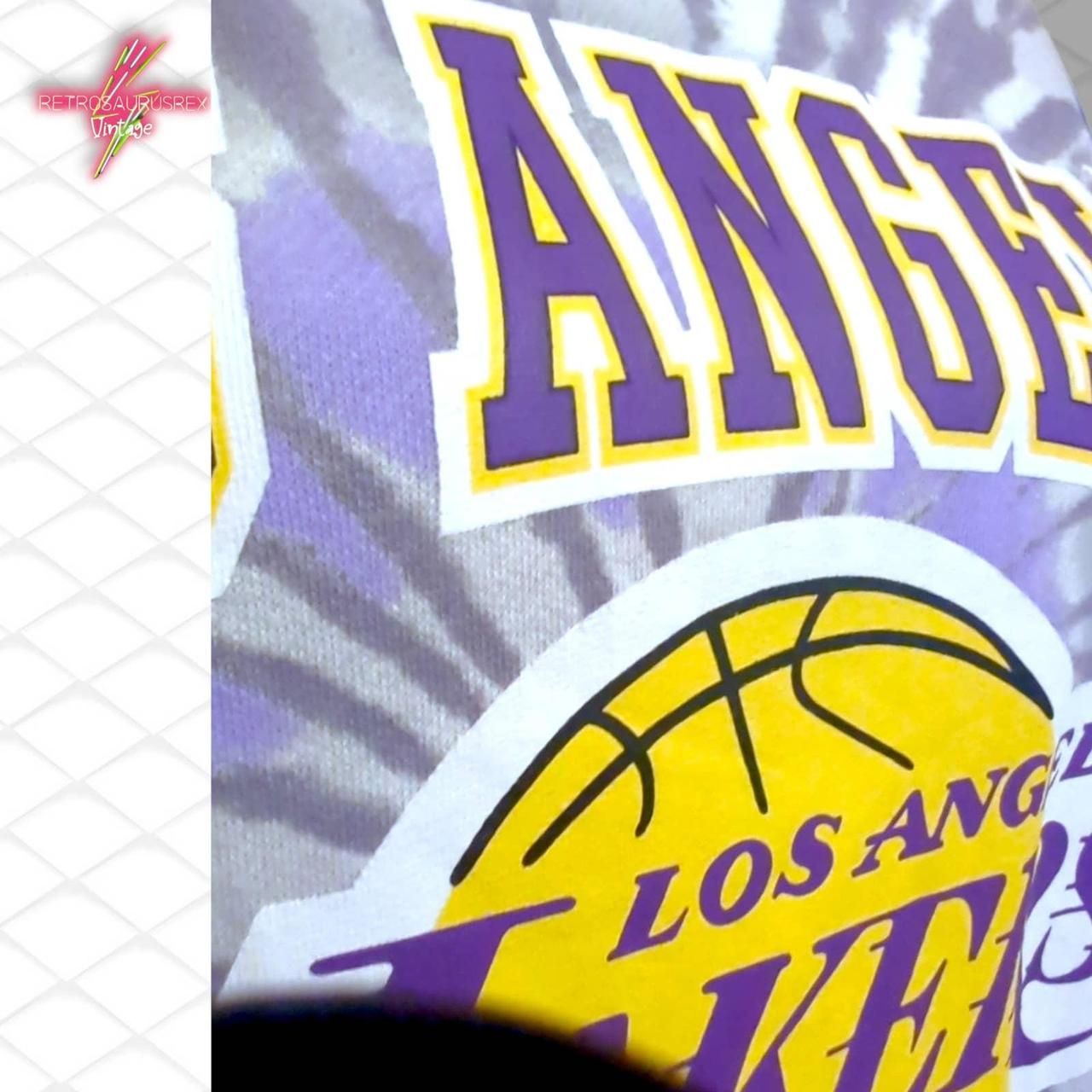 Lakers Tie Die shirt Great condition, lightweight - Depop