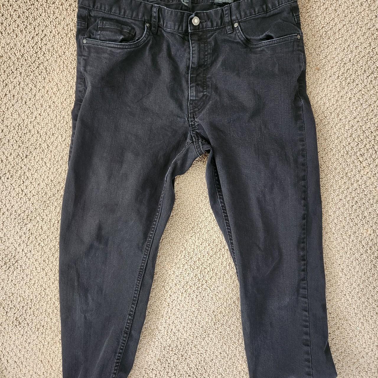 H&M black skinny fit jeans size 34. Only known... Depop