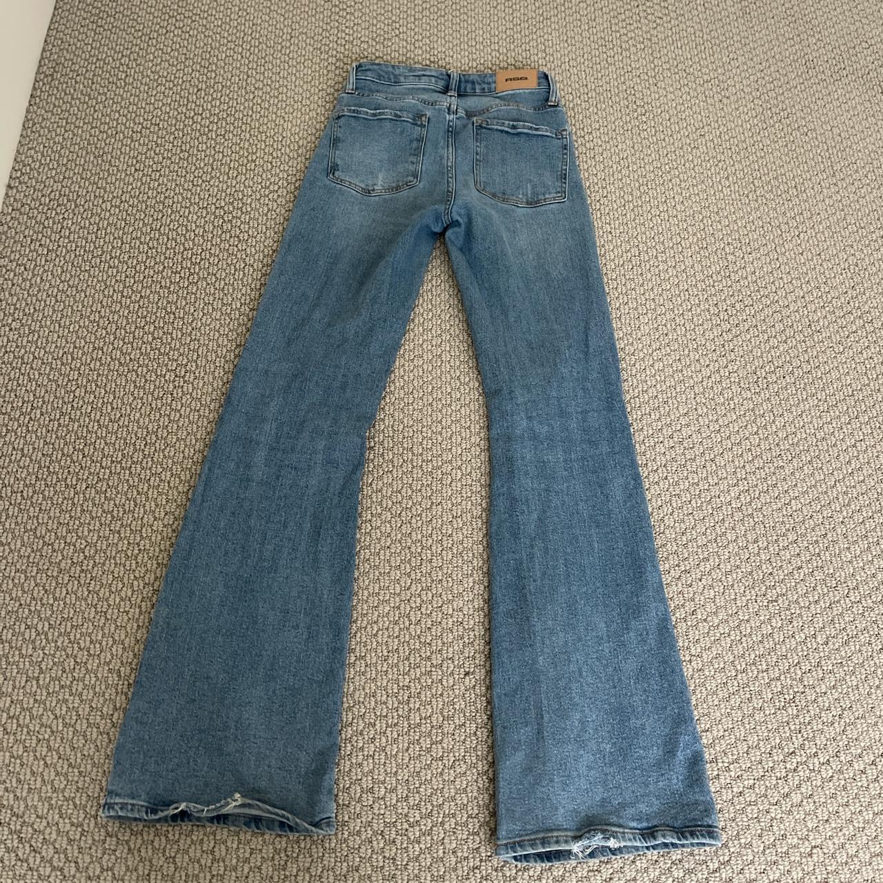 tilly's high rise flare jeans in a medium wash!... - Depop