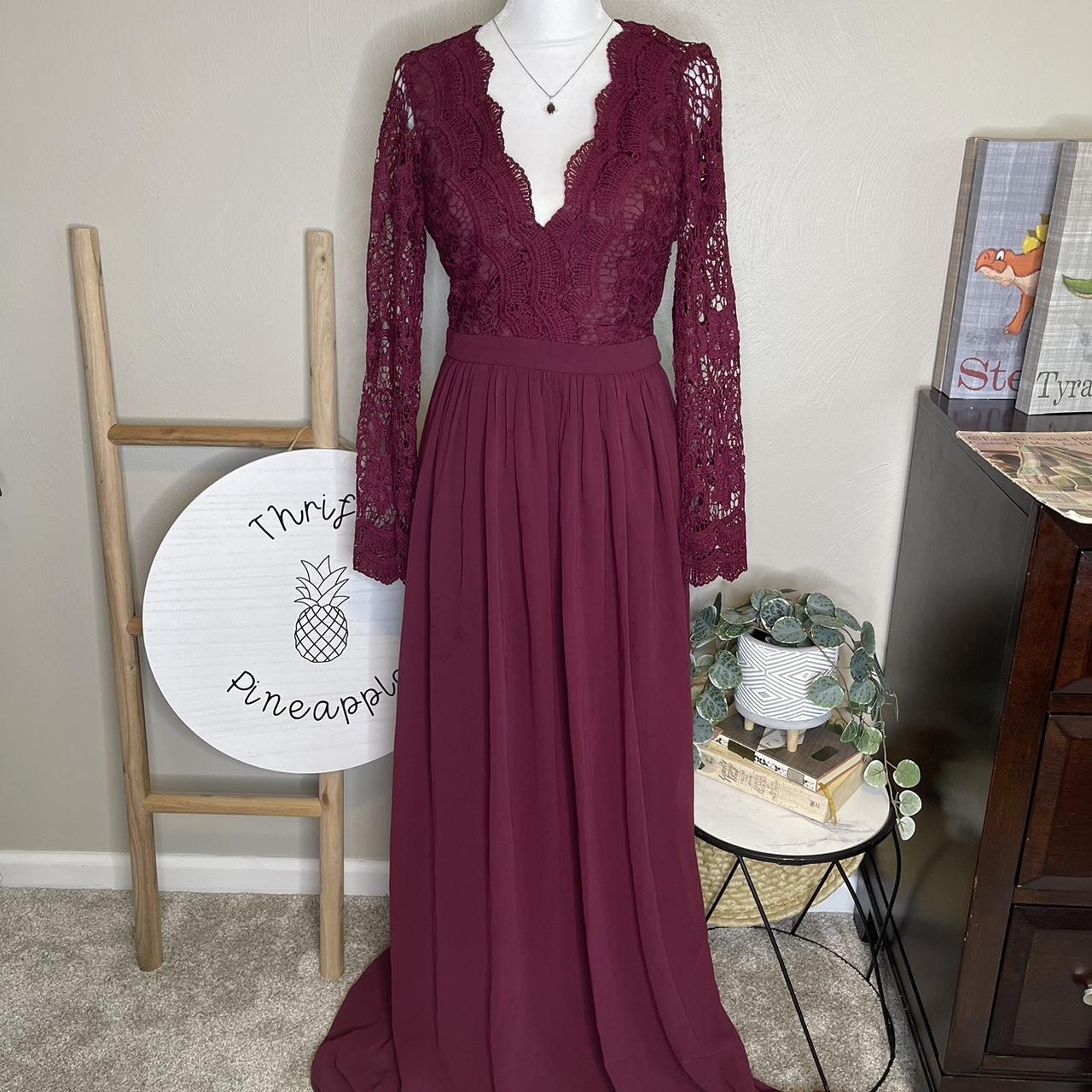 Awaken my store love burgundy dress