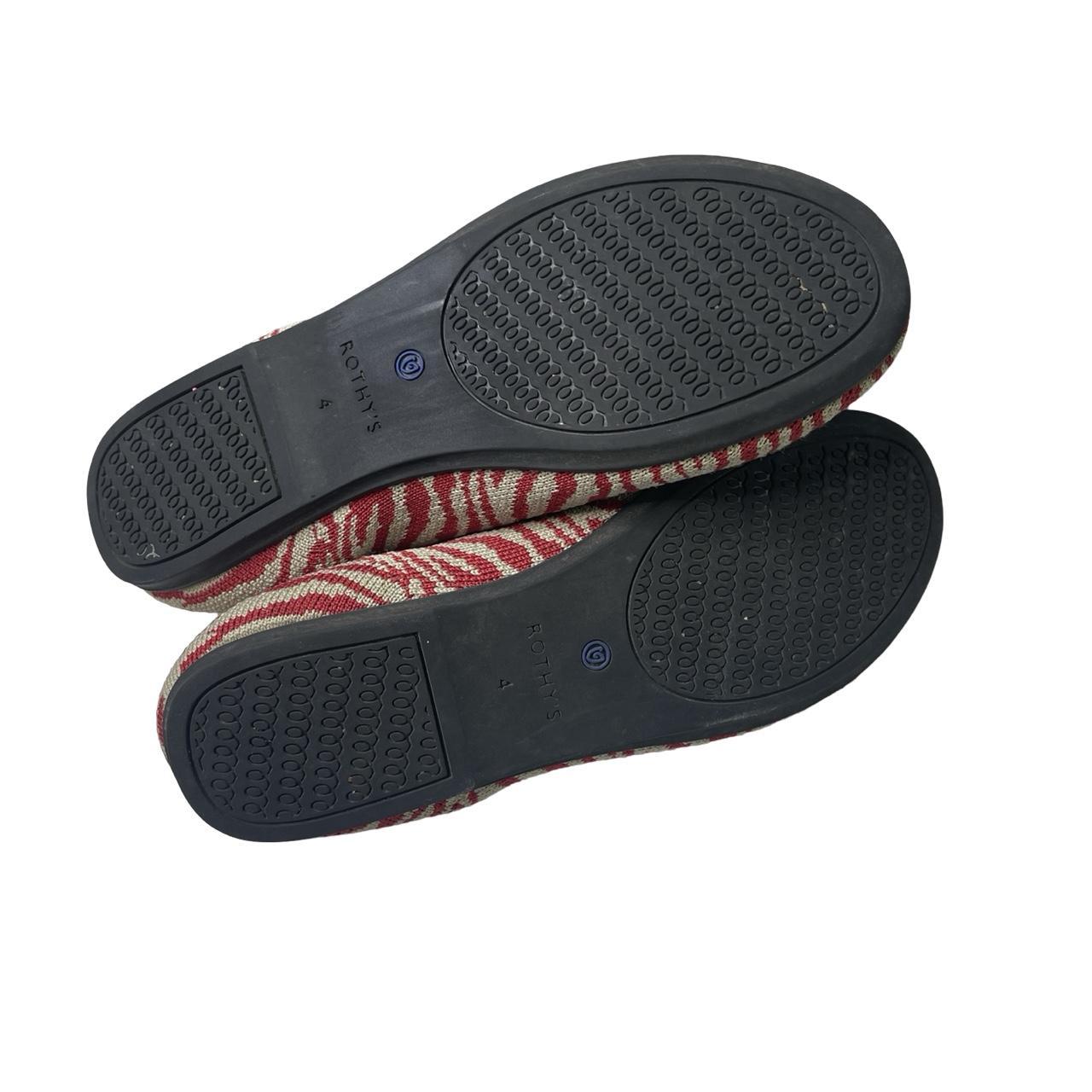Rothys Red Zebra Shoes Retired Rothy's Loafers Red Zebra Stripes