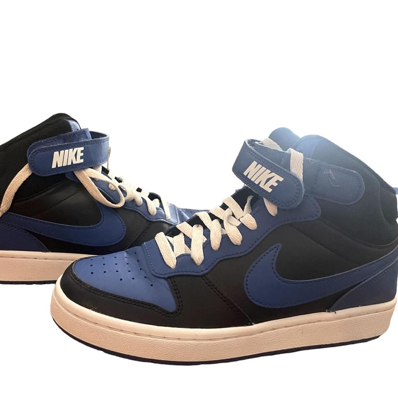nike blue and black high tops